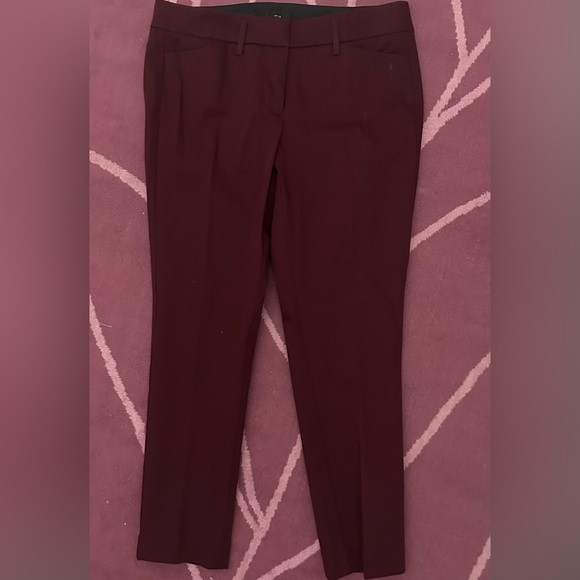 Worthington Womens Burgundy Ankle Pant 4P - Picture 3 of 7